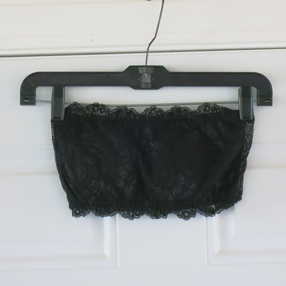 black lace bandeau